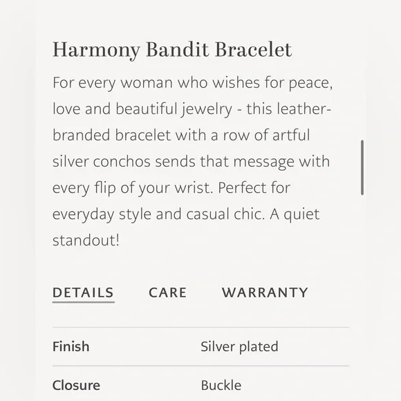 Brighton “Harmony Bandit” Brown Leather Band Bracelet - Picture 10 of 10